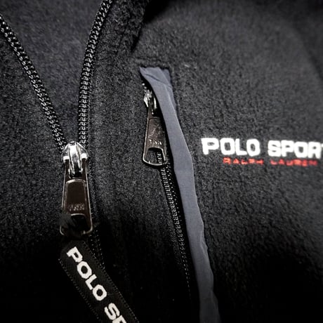 POLO SPORT RALPHLAUREN 　"90s VINTAGE BLACK FLEECE" FLEECE JACKET