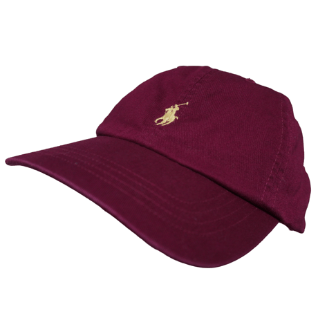POLO RALPHLAUREN　"WINE RED BASEBALL CAP" CAP