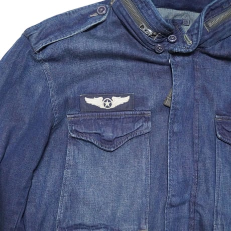 POLO RALPHLAUREN　"INDIGO DENIM M65 FIELD JACKET" MILITARY JACKET