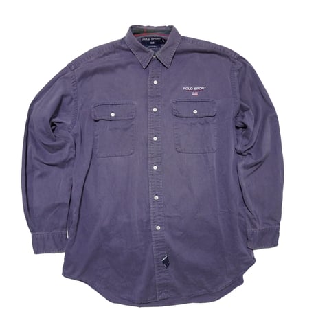 POLO SPORTS RALPHLAUREN　"90s VINTAGE HEAVY COTTON SHIRT" L/S SHIRTS