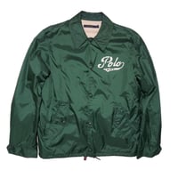 POLO RALPHLAUREN　"NYLON COACH JACKET GREEN" NYLON JACKET