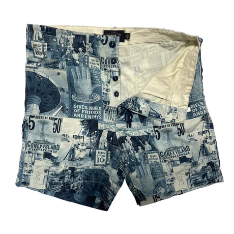 RRL RALPHLAUREN　"CONEY ISLAND PHOTO SHORTS" SHORTS