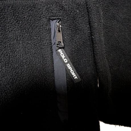 POLO SPORT RALPHLAUREN 　"90s VINTAGE BLACK FLEECE" FLEECE JACKET