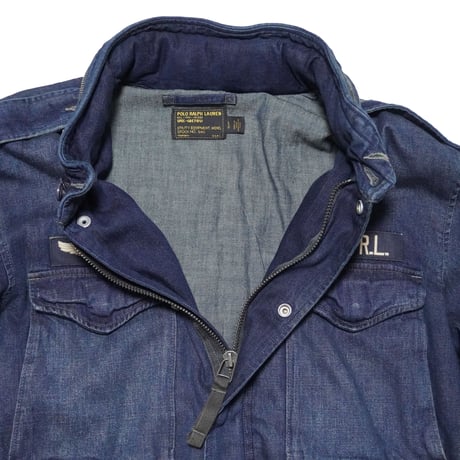 POLO RALPHLAUREN　"INDIGO DENIM M65 FIELD JACKET" MILITARY JACKET