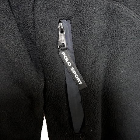 POLO SPORT RALPHLAUREN 　"90s VINTAGE BLACK FLEECE" FLEECE JACKET