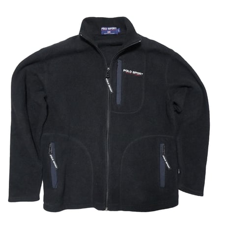 POLO SPORT RALPHLAUREN 　"90s VINTAGE BLACK FLEECE" FLEECE JACKET