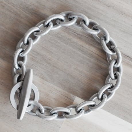 【少量生産品｜old silver ORIGINAL】アンカーチェーンブレスレット 日本製 JA001