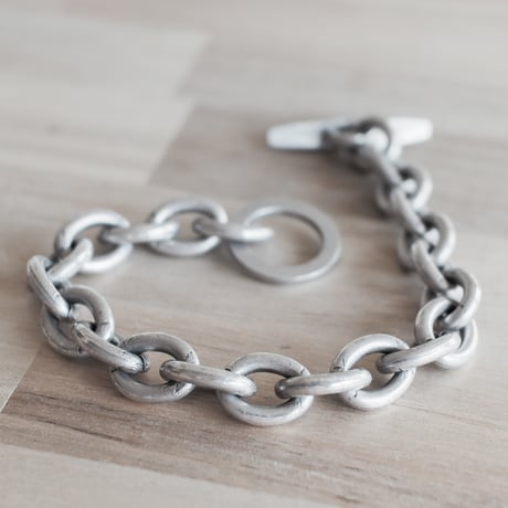 【少量生産品｜old silver ORIGINAL】アンカーチェーンブレスレット 日本製 JA001