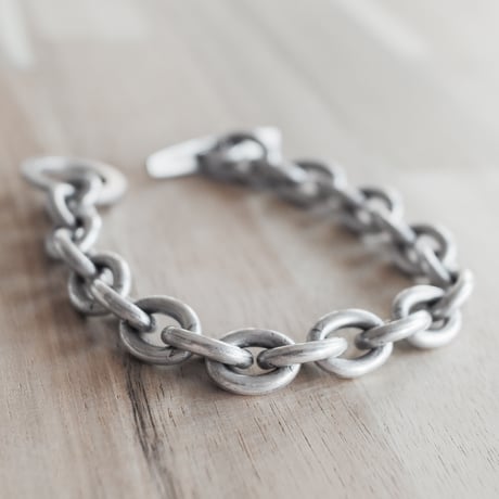 【少量生産品｜old silver ORIGINAL】アンカーチェーンブレスレット 日本製 JA001