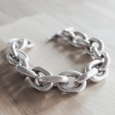 【価格：ASK !!!｜デンマーク製 Randers Sølvvarefabrik 1960年代頃】シルバーアンカーチェーンブレスレット m254