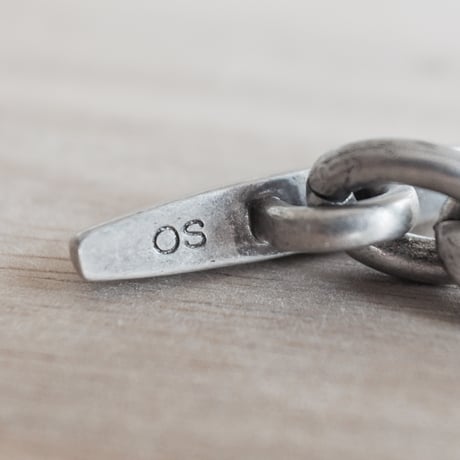 【少量生産品｜old silver ORIGINAL】アンカーチェーンブレスレット 日本製 JA001