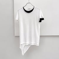 Neil Barrett - layered asymmetric t-shirt