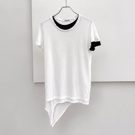 Neil Barrett - layered asymmetric t-shirt
