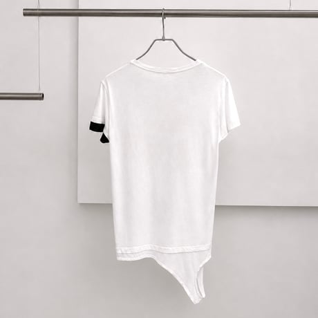 Neil Barrett - layered asymmetric t-shirt