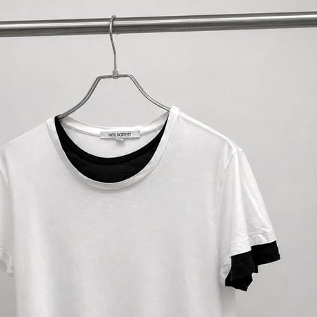 Neil Barrett - layered asymmetric t-shirt