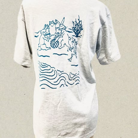 兎蛙西瓜割遊宴　Tシャツ　5942