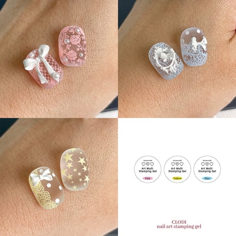 Stamping Gel パステルカラー 3Color