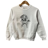 ダルメシアン 90s USA製 アニマル プリント スウェット 白