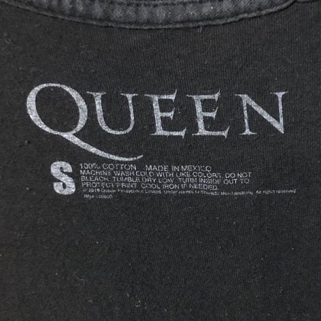 QUEEN　クイーン　クレスト紋章ロゴ　ロックT　バンT　Tシャツ　黒