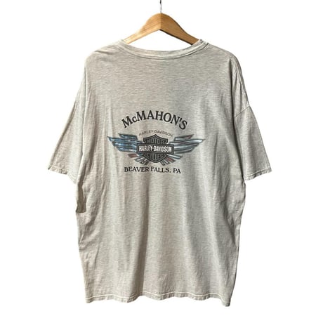 USA製　ハーレーダビッドソン　2002　ポケット　Tシャツ　グレー
