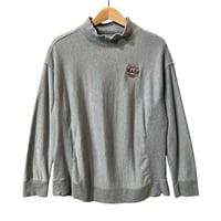 Champion リバースウィーブ モックネック スウェット グレー