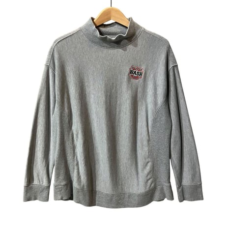 Champion リバースウィーブ モックネック スウェット グレー