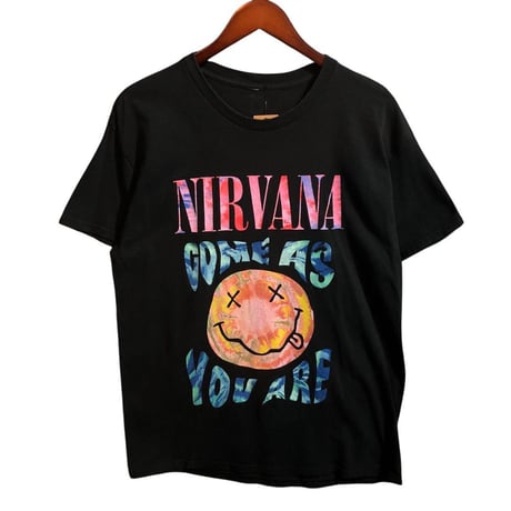 NIRVANA　ニルヴァーナ　バンT　Tシャツ　ビッグプリント　黒