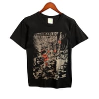 THE BEATLES　ビートルズ　半袖　Tシャツ　ビッグプリント　黒