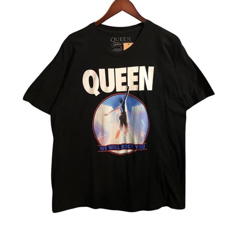 QUEEN　クイーン　バンT　半袖　Tシャツ　ビッグプリント　黒