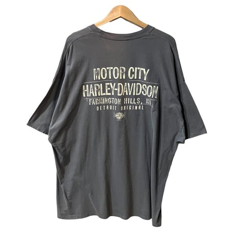 ハーレーダビッドソン　ポケット　Tシャツ　グレー