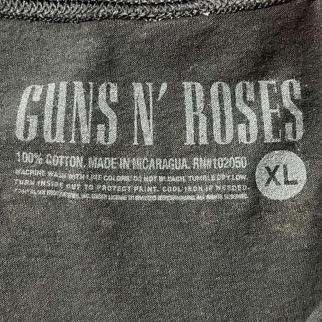GUNS N' ROSES ガンズアンドローゼス　バンド　Tシャツ　黒