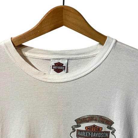 ハーレーダビッドソン　2010　バックプリント　Tシャツ　白