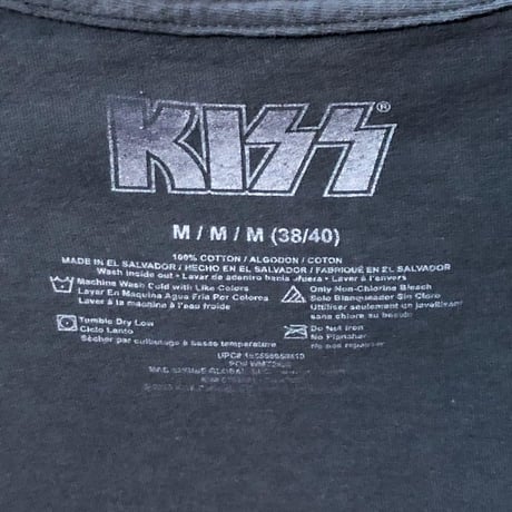 KISS キッス ロックンロールオールナイト Tシャツ バンT 墨黒
