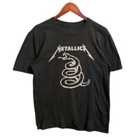 METALLICA　メタリカ　バンT　Tシャツ　ビッグプリント　黒