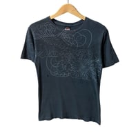 ハーレーダビッドソン　イーグル　ビッグプリント　Tシャツ　黒