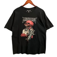 METALLICA　メタリカ　バンT　Tシャツ　ビッグプリント　黒
