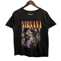 NIRVANA　ニルヴァーナ　バンT　Tシャツ　ビッグプリント　黒