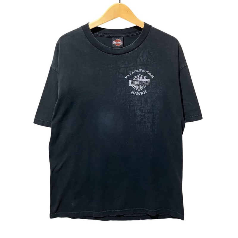 ハーレーダビッドソン 両面プリント ビッグロゴ Tシャツ 黒 | PEACE TOWN