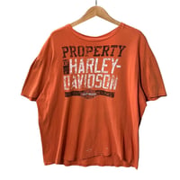 ハーレーダビッドソン 2009s 両面プリント Tシャツ オレンジ