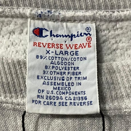 Champion 90sリバースウィーブ スウェット グレー