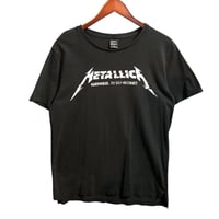 METALLICA　メタリカ　バンT　Tシャツ　ビッグプリント　黒
