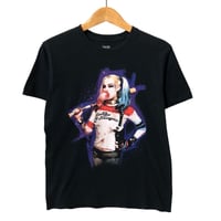 ハーレイクイン スーサイドスクワッド アメコミ 映画 Tシャツ　黒