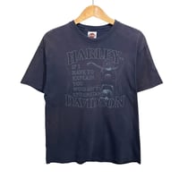 ハーレーダビッドソン Tシャツ 両面プリント 2007年製 紺