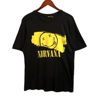 NIRVANA　ニルヴァーナ　バンT　Tシャツ　ビッグプリント　黒