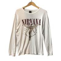 NIRVANA ニルヴァーナ インユーテロ バンド ロンT バンT 白