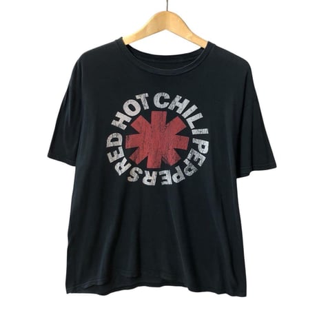 RHCP　レッチリ　レッドホットチリペッパーズ　ロゴ　Tシャツ　黒