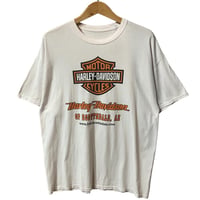 ハーレーダビッドソン ビッグプリント　半袖Tシャツ　白