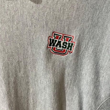 Champion リバースウィーブ モックネック スウェット グレー