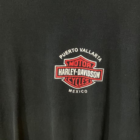 ハーレーダビッドソン　イーグル　プエルトバヤルタ　Tシャツ　黒