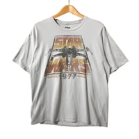 STAR WARS スターウォーズ 映画 Tシャツ　水色　グレー